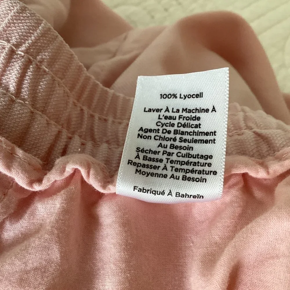 Talbots The Easy Drawstring Pants Pink Lyocell size M - Picture 5 of 12